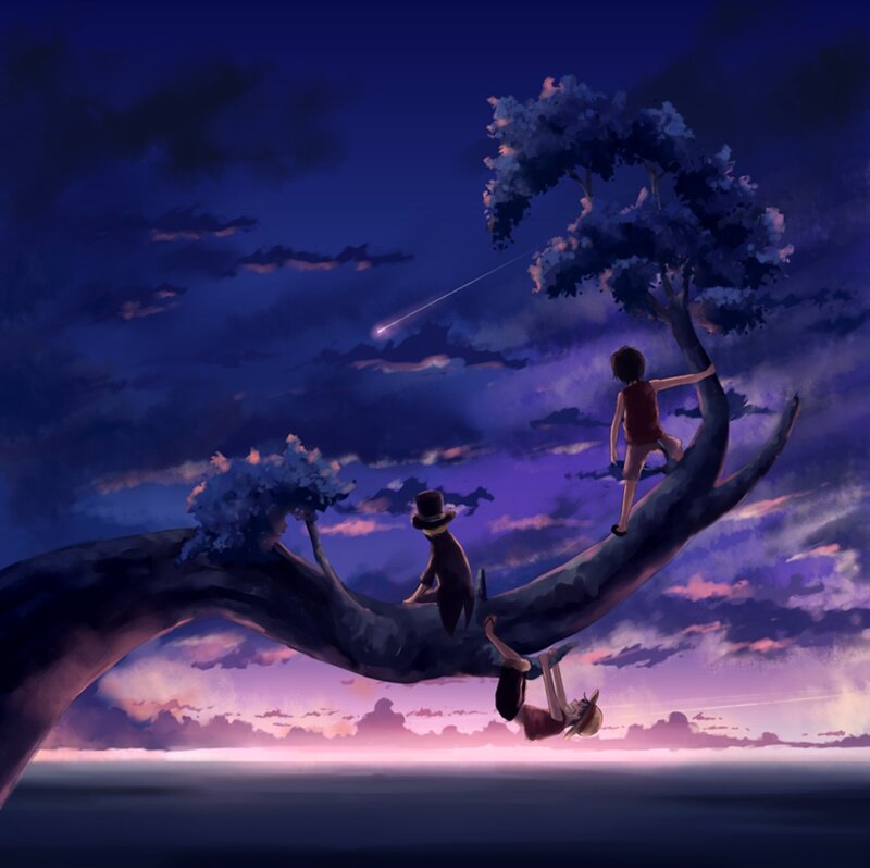 Three Children on a Tree