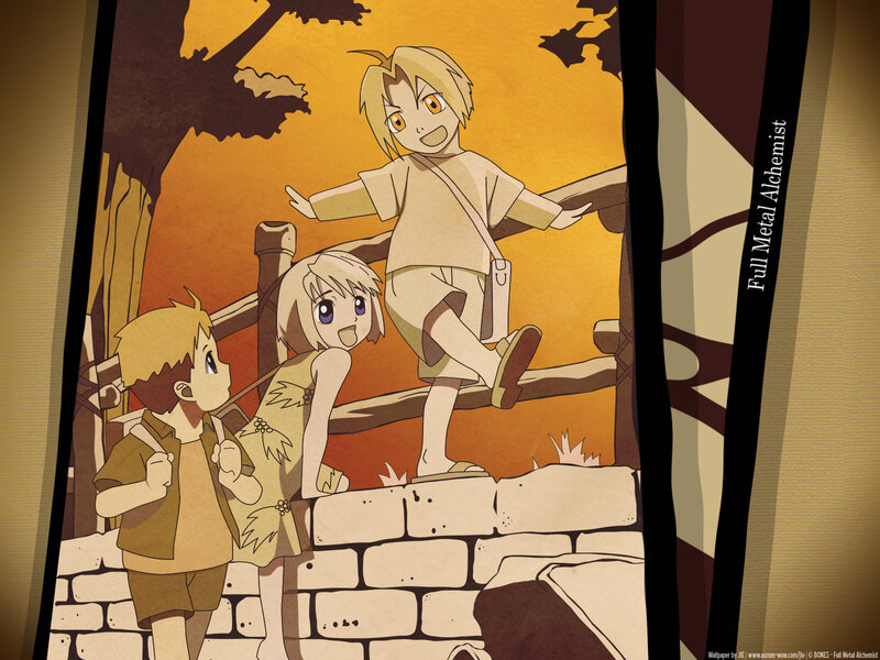 Three Children on a Wall