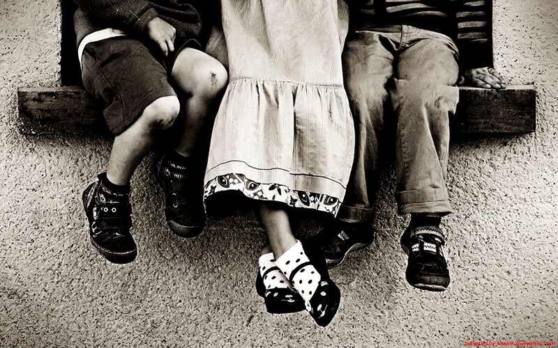 Three Children Sitting