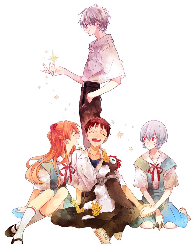 Three Children with Bird