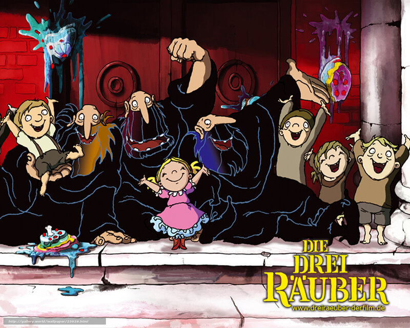 Three Children with Monsters