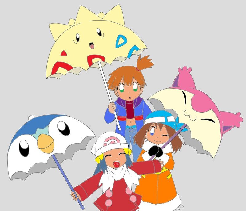 Three Children with Pokémon