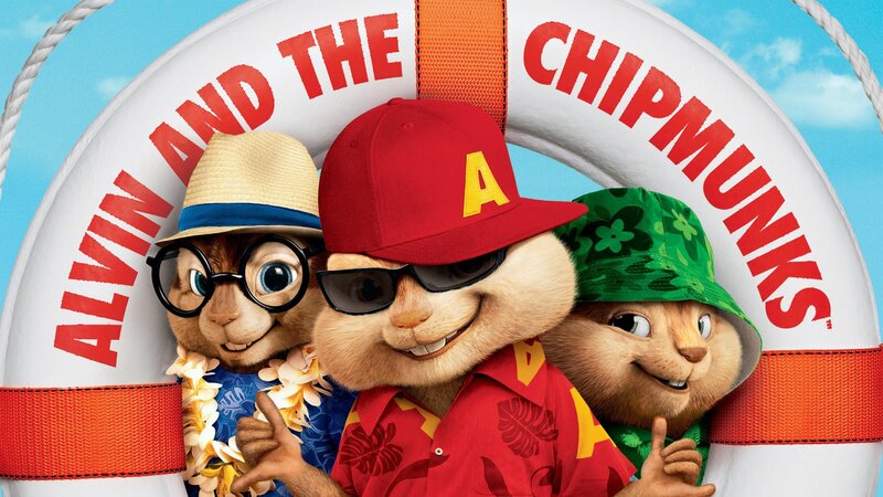 Three Chipmunks in Life Preserver