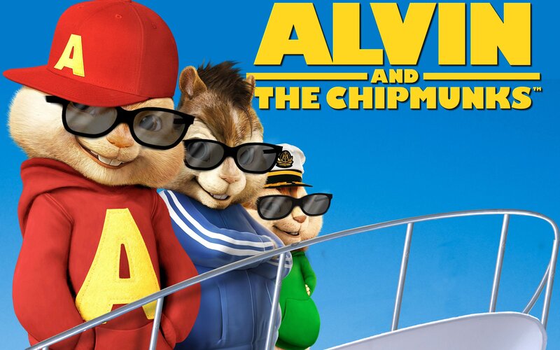 Three Chipmunks on Boat