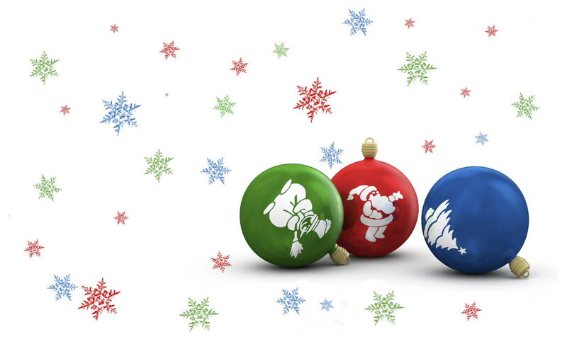 Three Christmas Ornaments