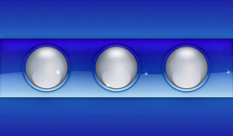 Three Circular Buttons