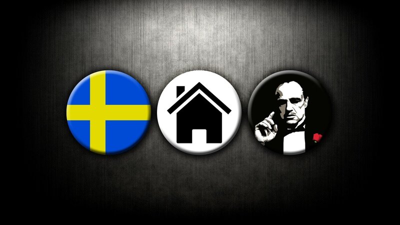Three Circular Icons — Black