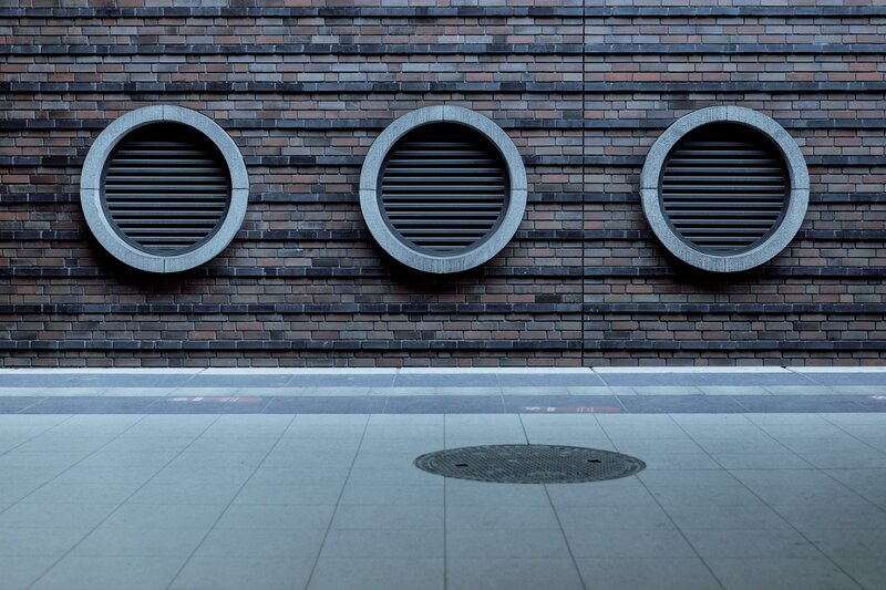 Three Circular Vents