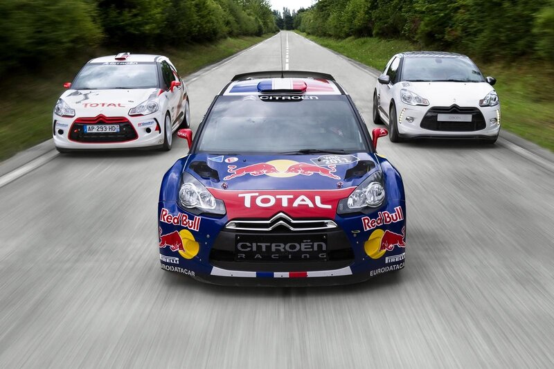 Three Citroën Rally Cars — Blue