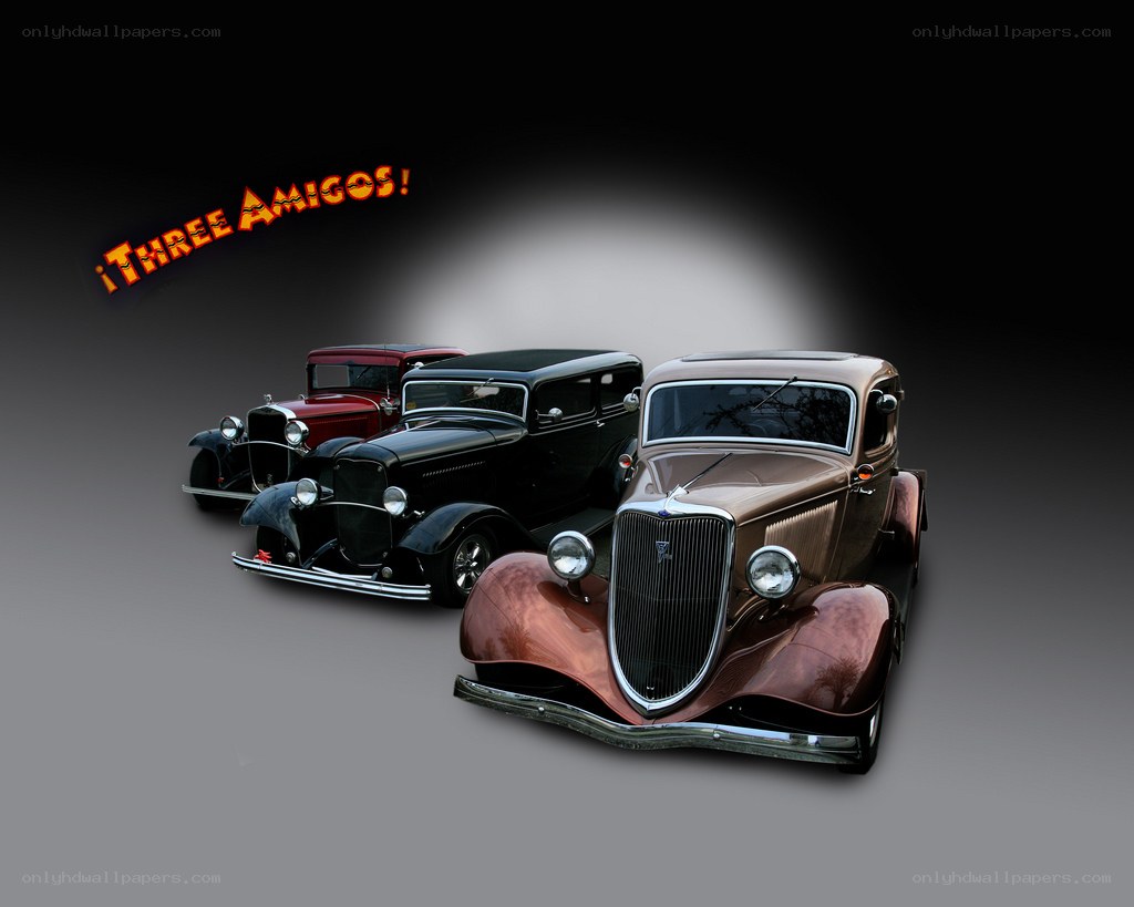 Three classic cars in spotlight