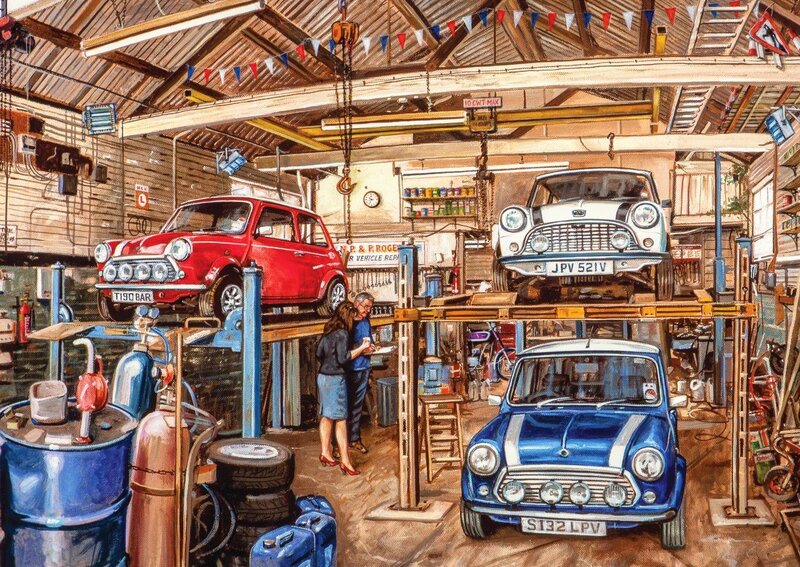 Three Classic Mini Cars