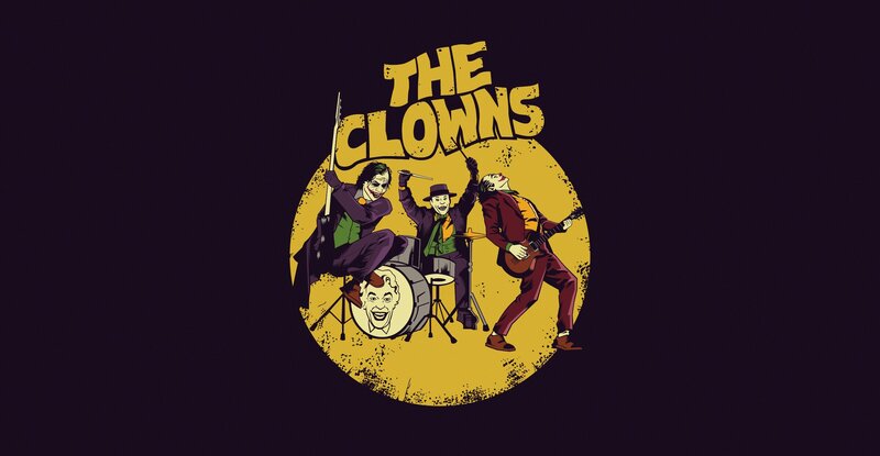Three Clowns in Band