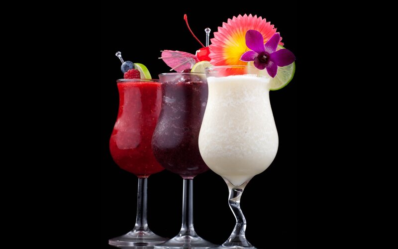 Three Cocktails — Black