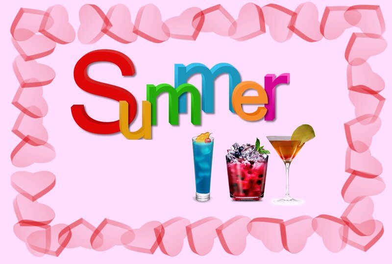 Three Cocktails — Pink