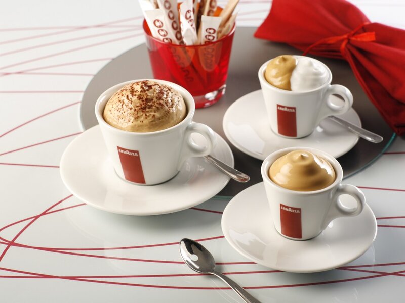 Three Coffee Cups — White, Calm
