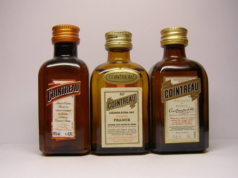 Three Cointreau Bottles — Brown