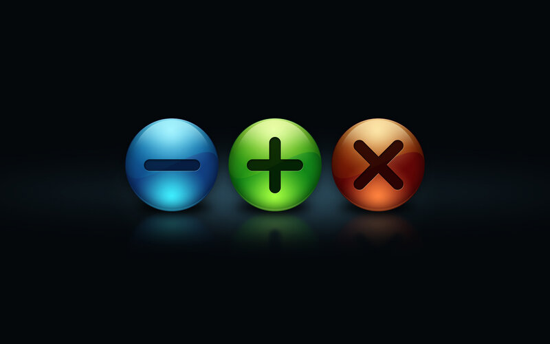 Three Colored Buttons — Blue