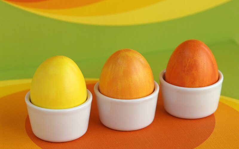 Three Colored Eggs