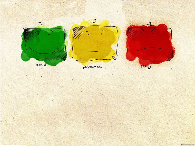 Three Colored Faces