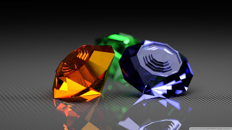 Three Colored Gems