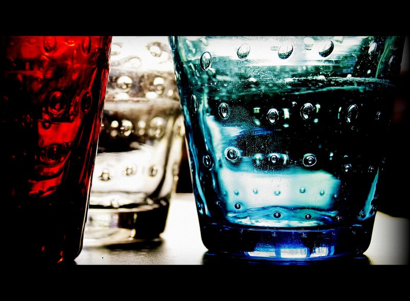 Three Colored Glasses — Red