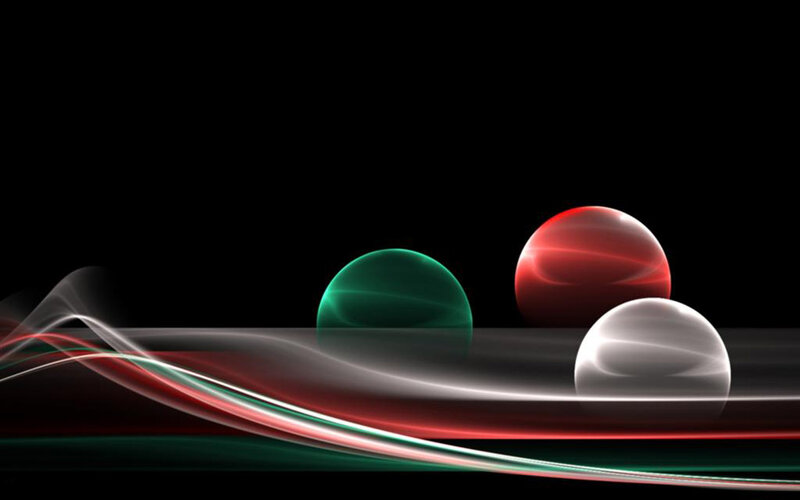 Three Colored Spheres