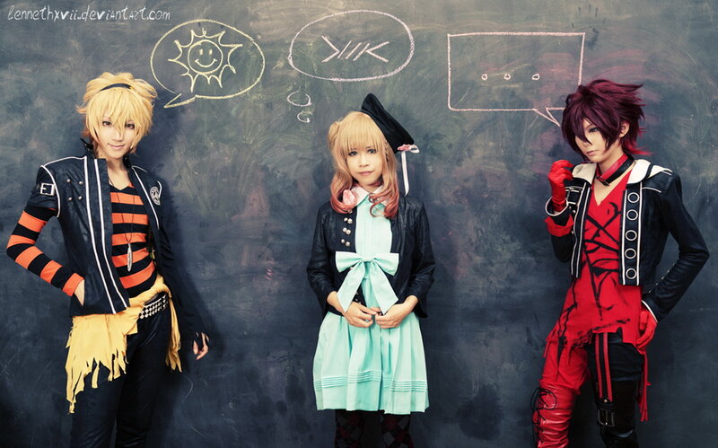 Three Cosplayers in Costumes