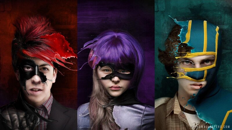 Three Costumed Characters — Purple