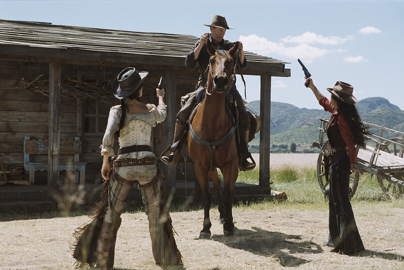 Three Cowboys in Standoff