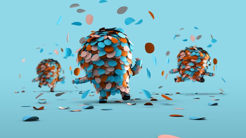 Three Creatures Made of Circles