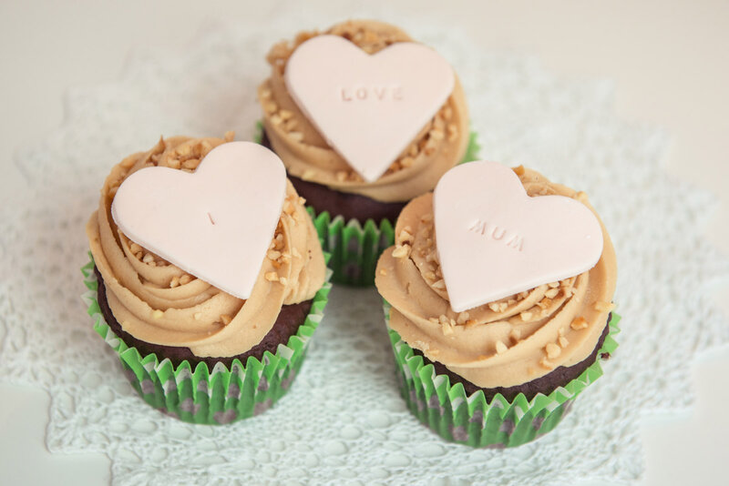 Three Cupcakes on Doily