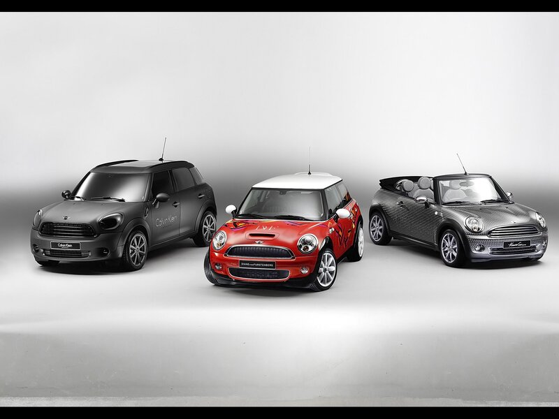 Three custom MINI cars