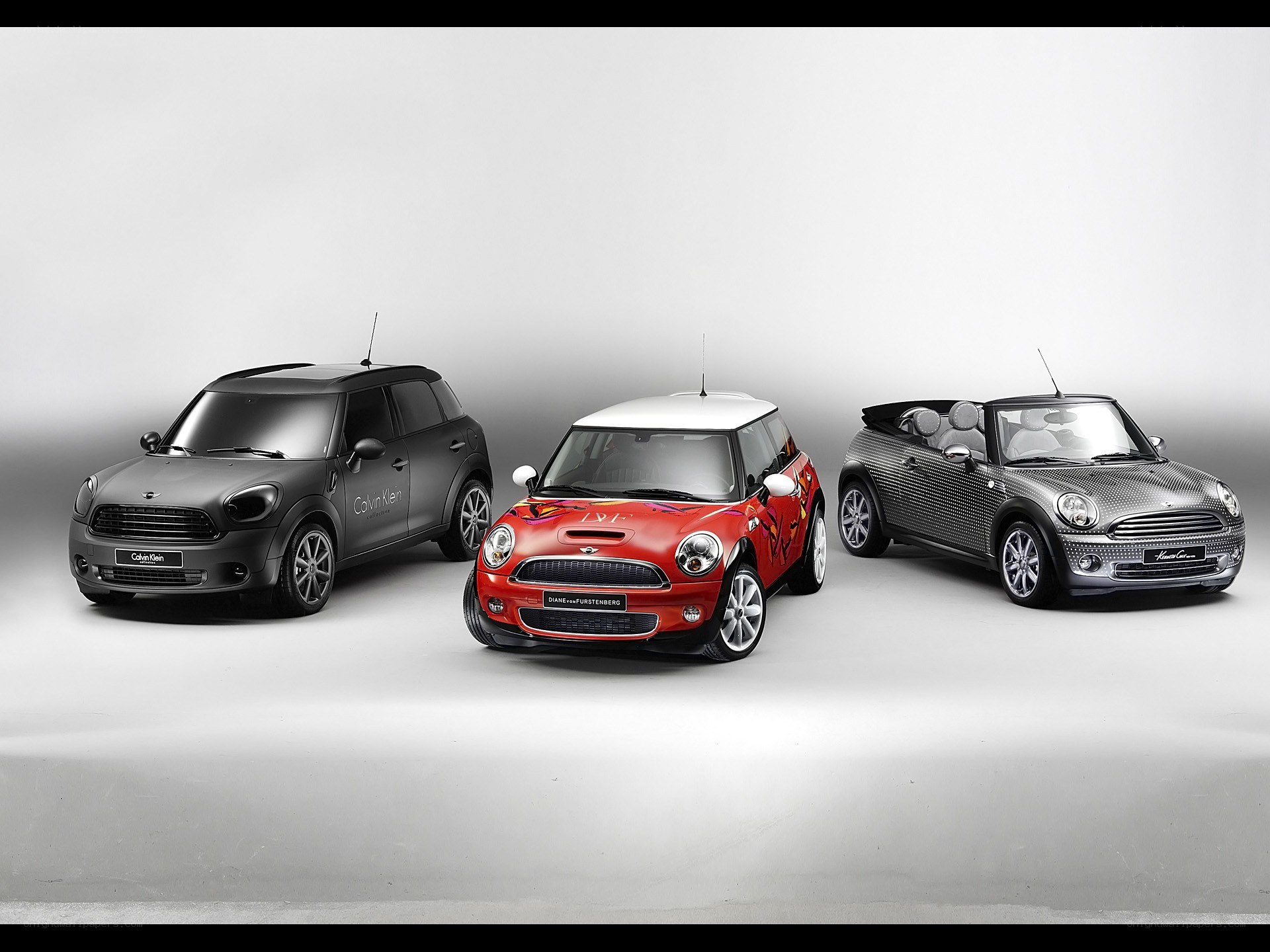 Three custom MINI cars