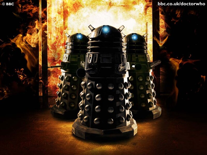 Three Dalek Robots — Black