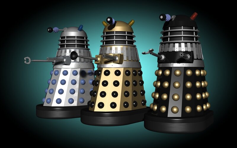Three Dalek Robots