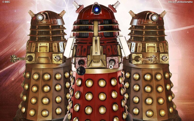 Three Daleks from Doctor Who