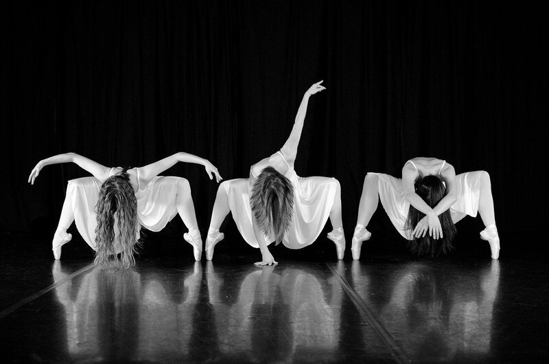 Three Dancers on Stage