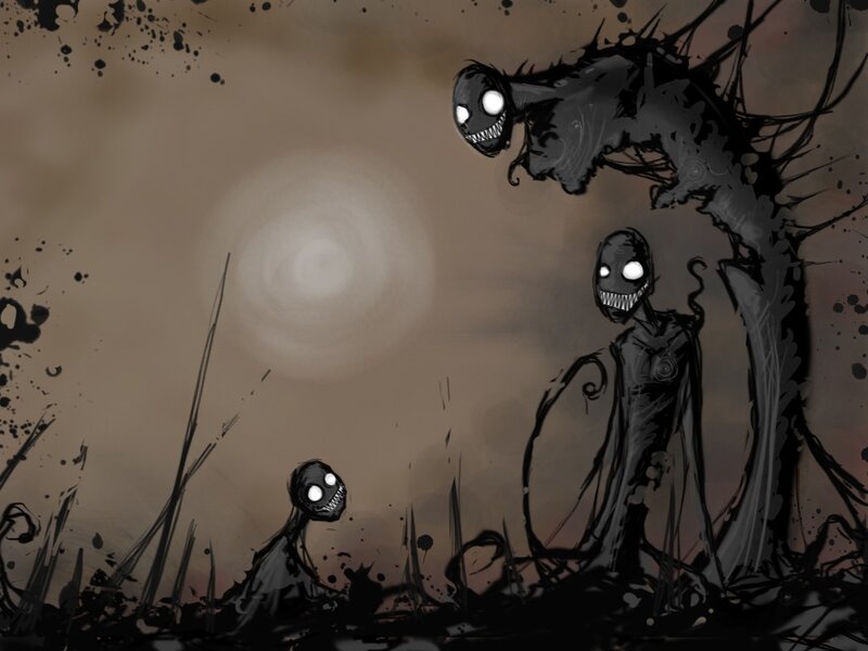 Three Dark Creatures