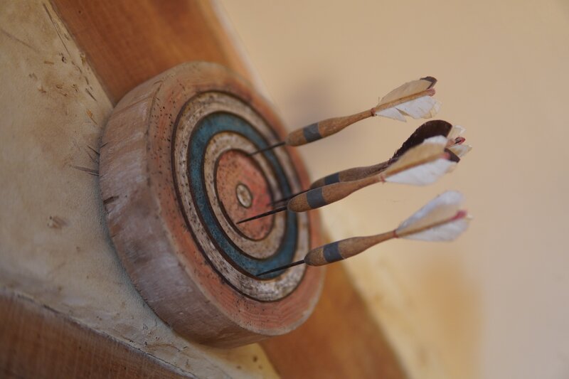 Three Darts on Target
