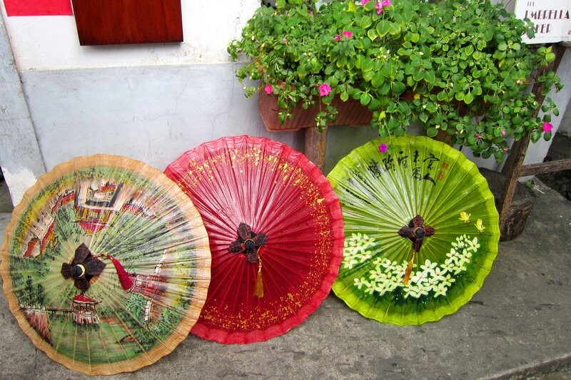 Three Decorative Umbrellas