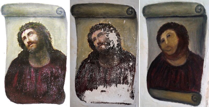 Three depictions of Jesus Christ