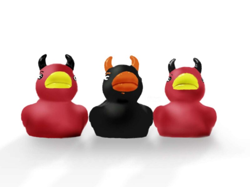 three devil ducks