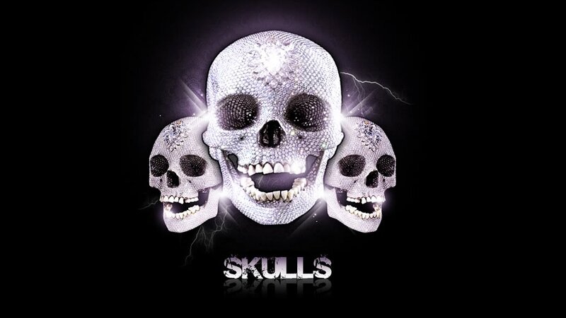 Three Diamond Skulls