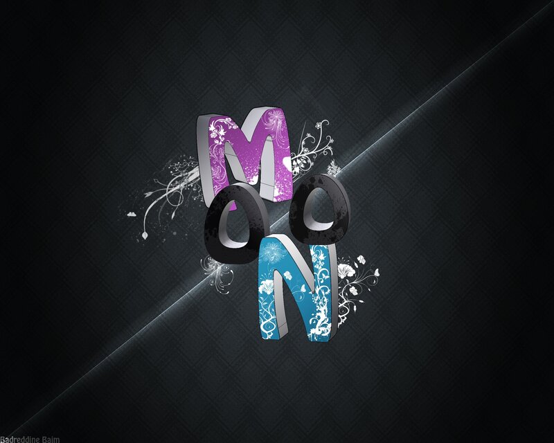 Three-dimensional Letters — Black