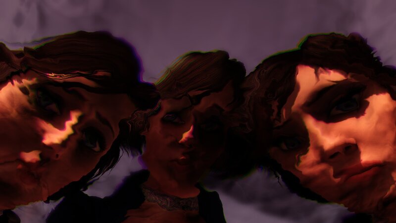 Three Distorted Faces