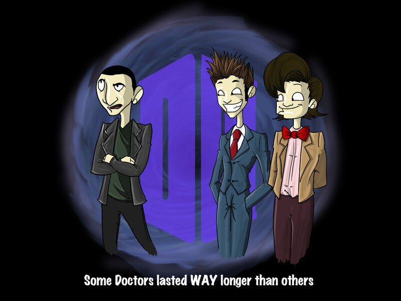Three Doctors in a TARDIS