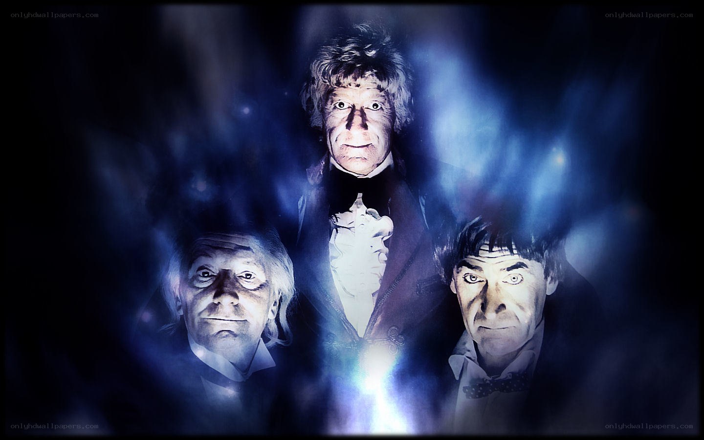 Three Doctors in Blue Light