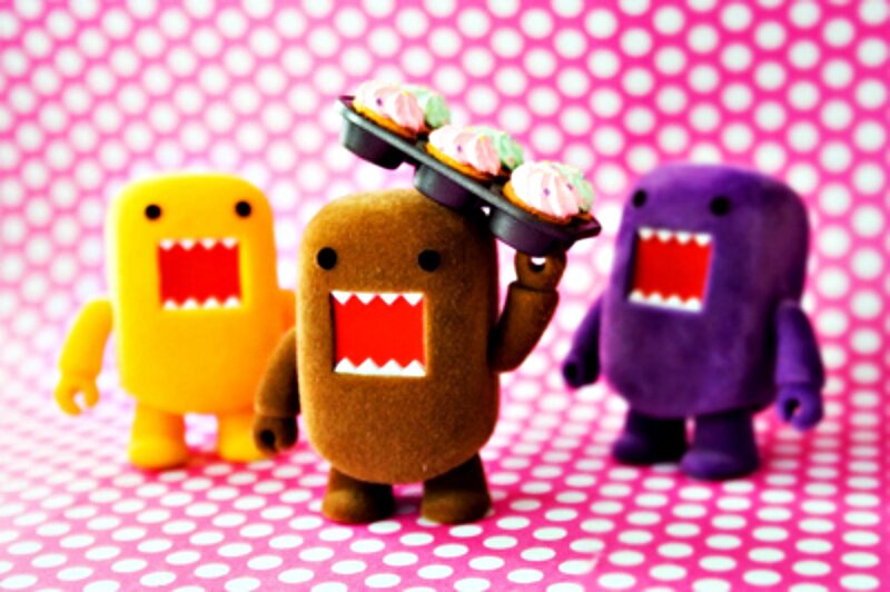 Three Domo Mascots