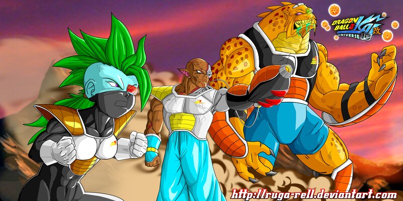 Three Dragon Ball Characters — Purple