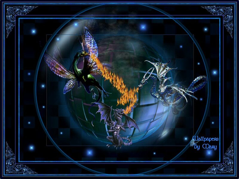 Three Dragons in Combat
